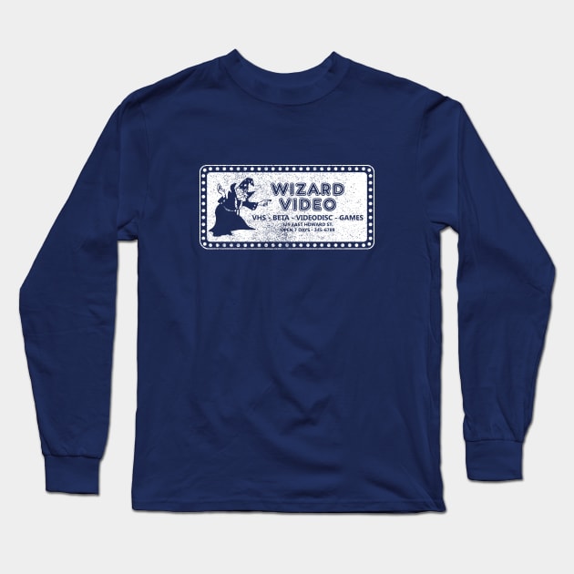 Wizard Video (weathered) Long Sleeve T-Shirt by GloopTrekker